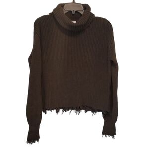 525 Womens Turtleneck Knit Crop Sweater sz XS